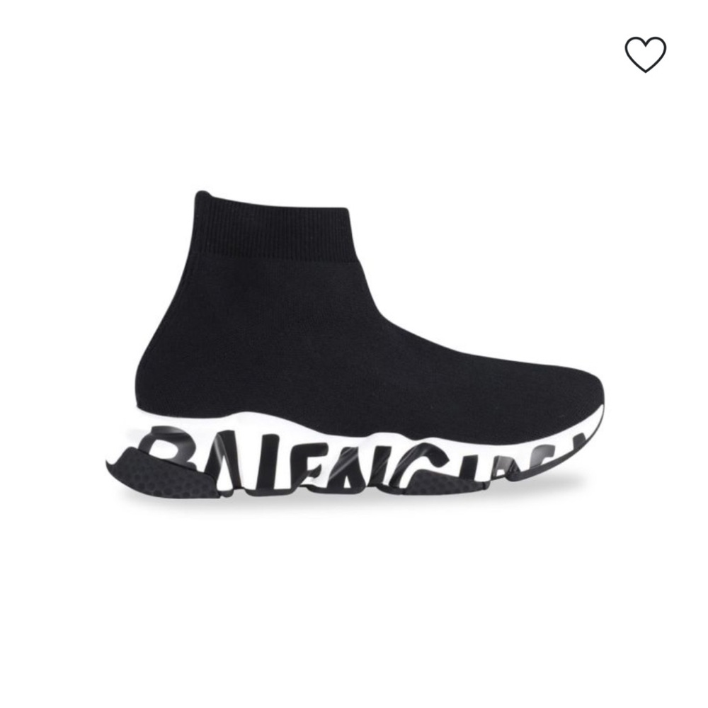 Balenciaga Black Knit Sneakers